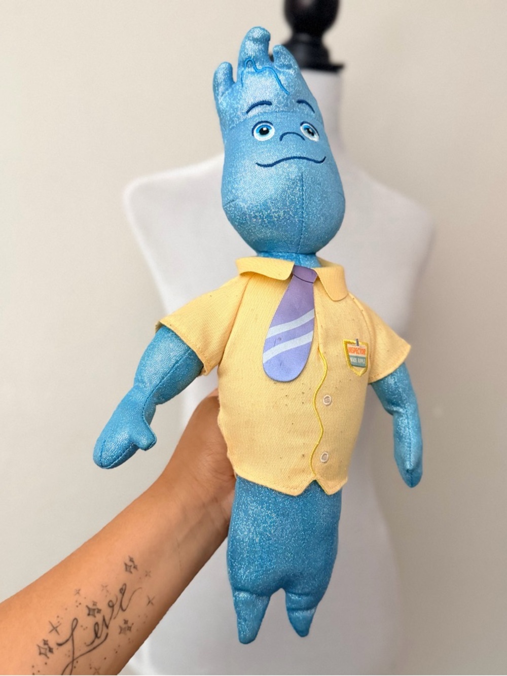 Disney Elemental Plush Wade Ripple Inspector Parks Exclusive Soft Toy 15”